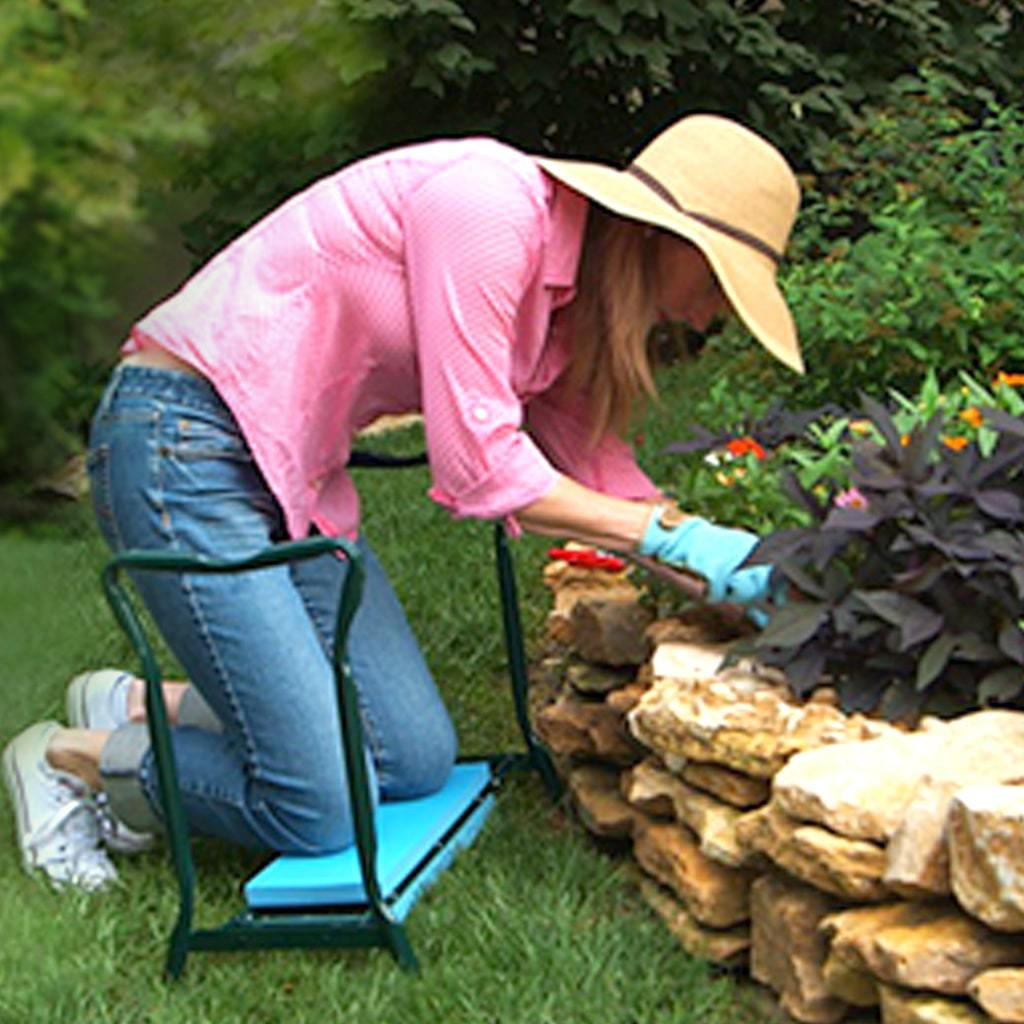 Woman gardening using Garden Joy