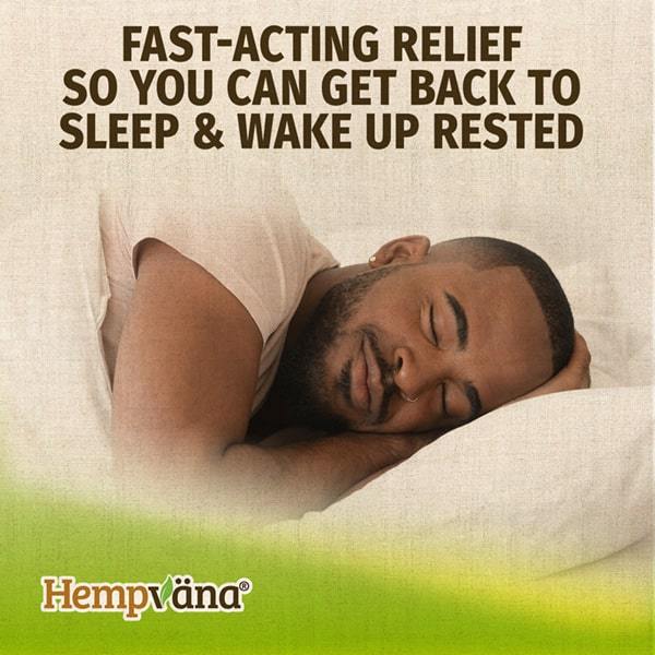 Man sleeping peacefully - Fast-Acting Relief So You Can Get Back To Sleep & Wake Up Rested