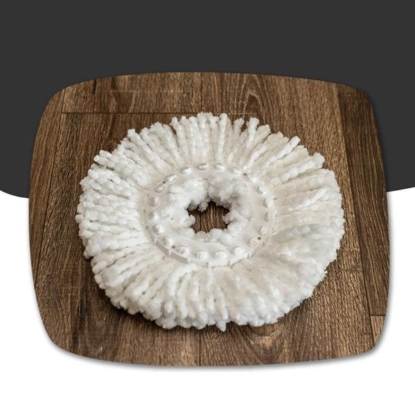 Hurricane Spin Mop Replacement Head on wooden background