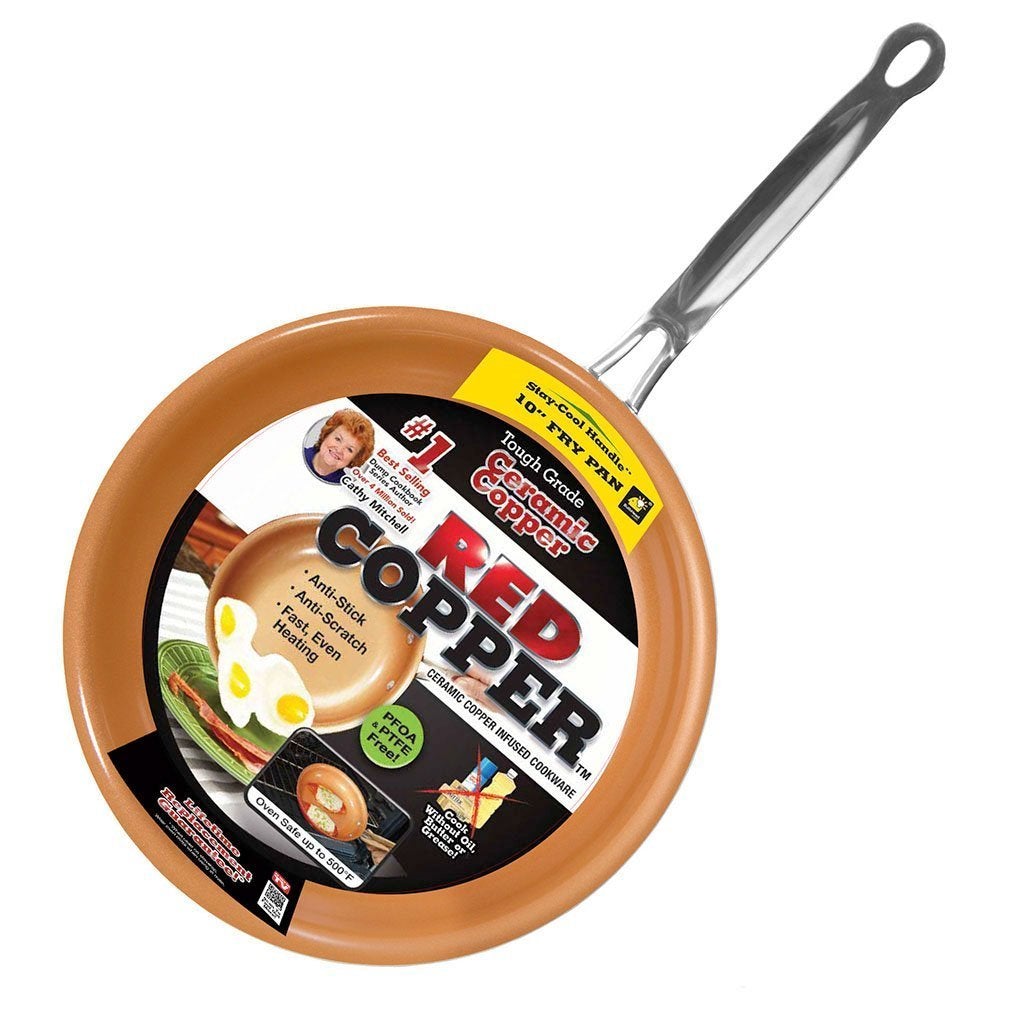 FRY PAN RED COPPER 12 (Pack of 1)