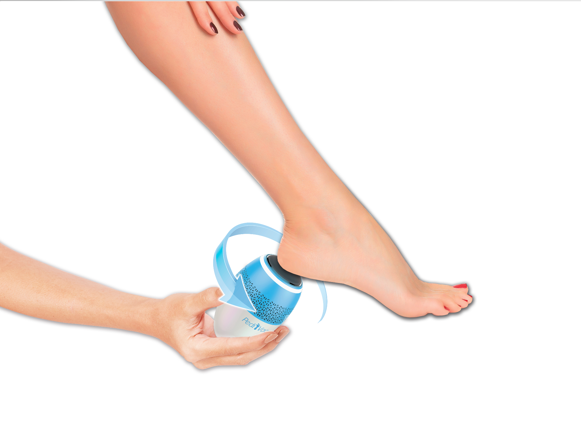 Pedi VAC Callus Remover for Feet with Built-in Vacuum Remove Dead Skin from Feet