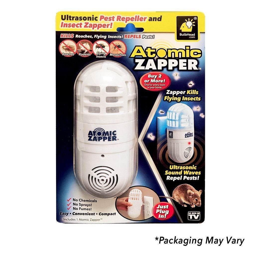 Botkiller Zapper Atomic Zapper 2-in-1 Pest Repeller & Bug Zapper | BulbHead ...