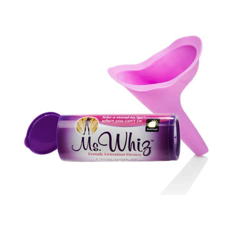 A Ms. Whiz and its packaging isolated on a white background